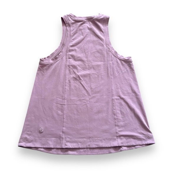 Lululemon Long Cotton Crewneck Tank Top Rose Blush Size Medium Athletic Summer - Picture 3 of 4